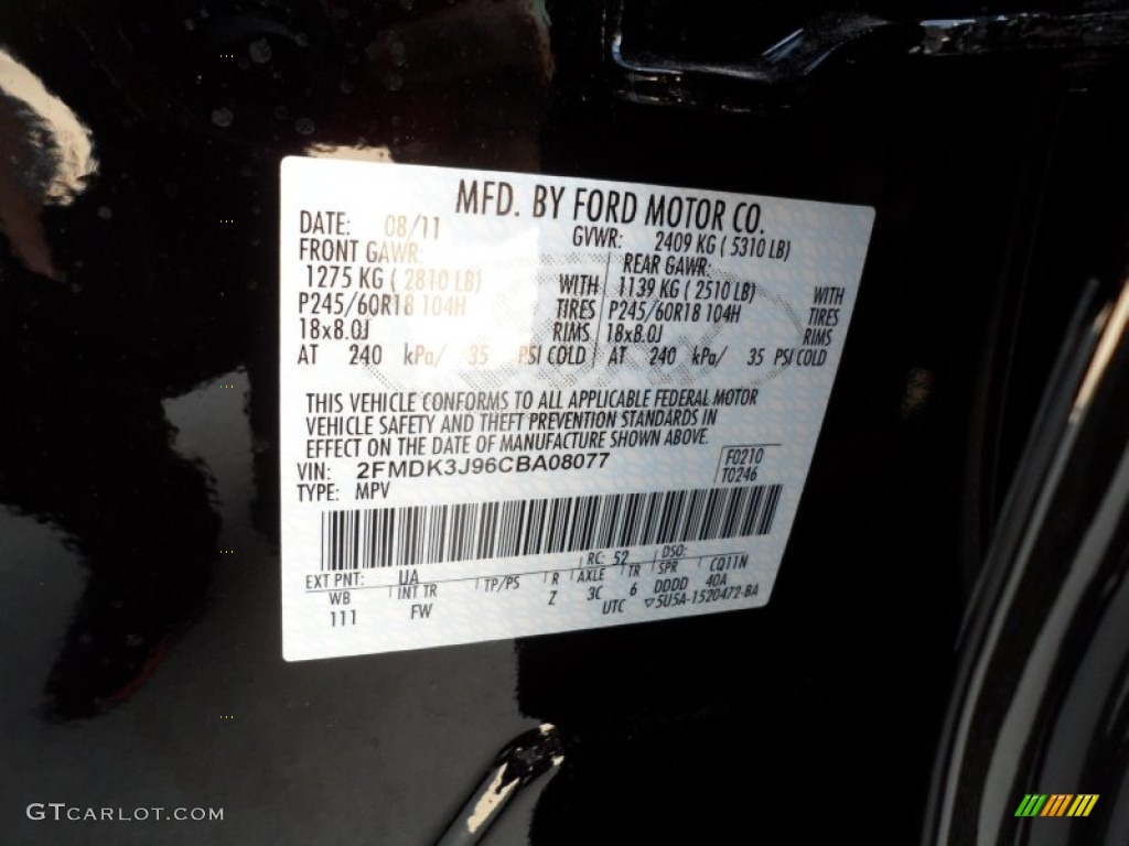 2012 Edge Color Code UA for Black Photo #55224241