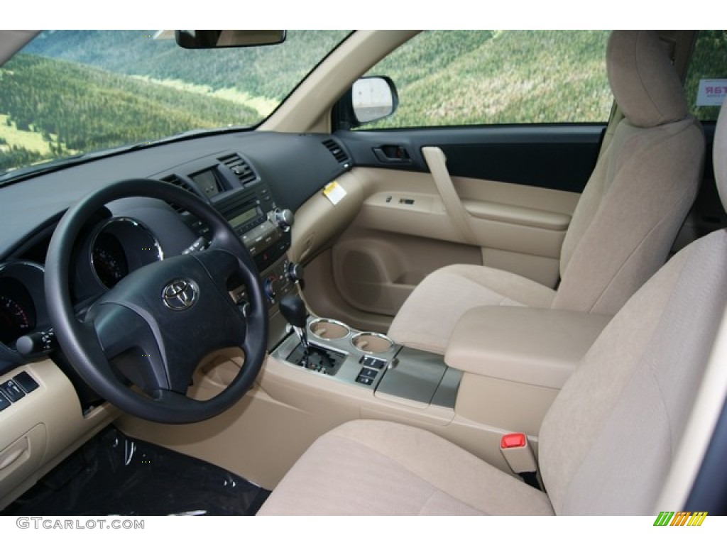 Sand Beige Interior 2012 Toyota Highlander V6 4WD Photo #55224799