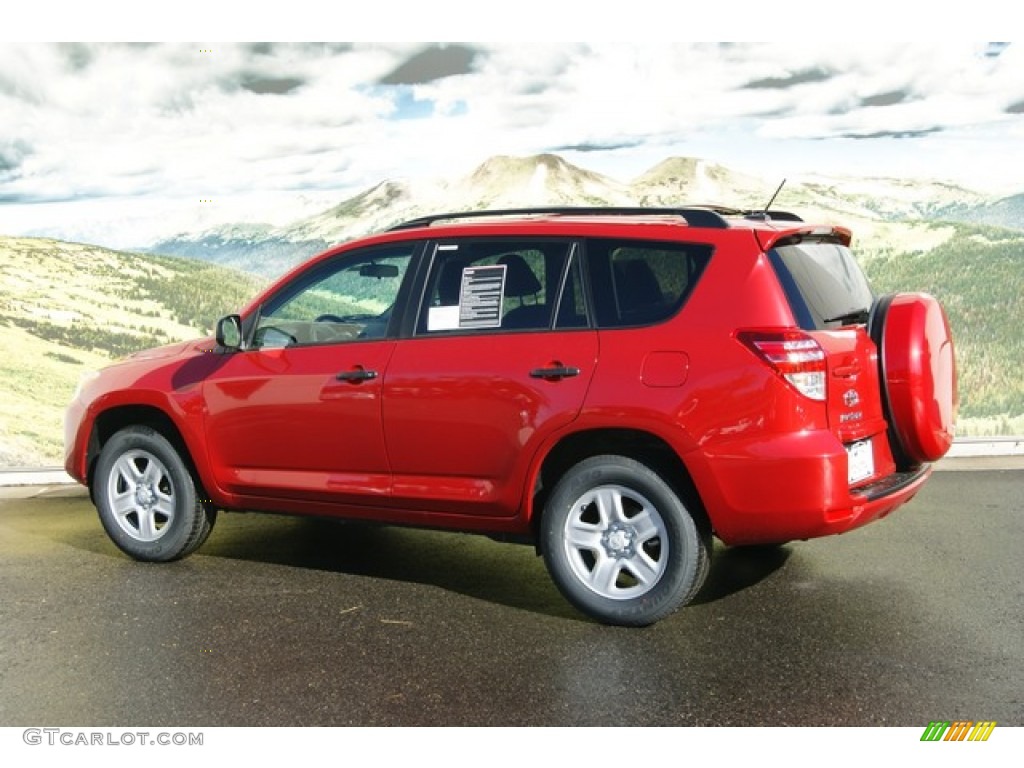 2011 RAV4 I4 4WD - Barcelona Red Metallic / Ash photo #3