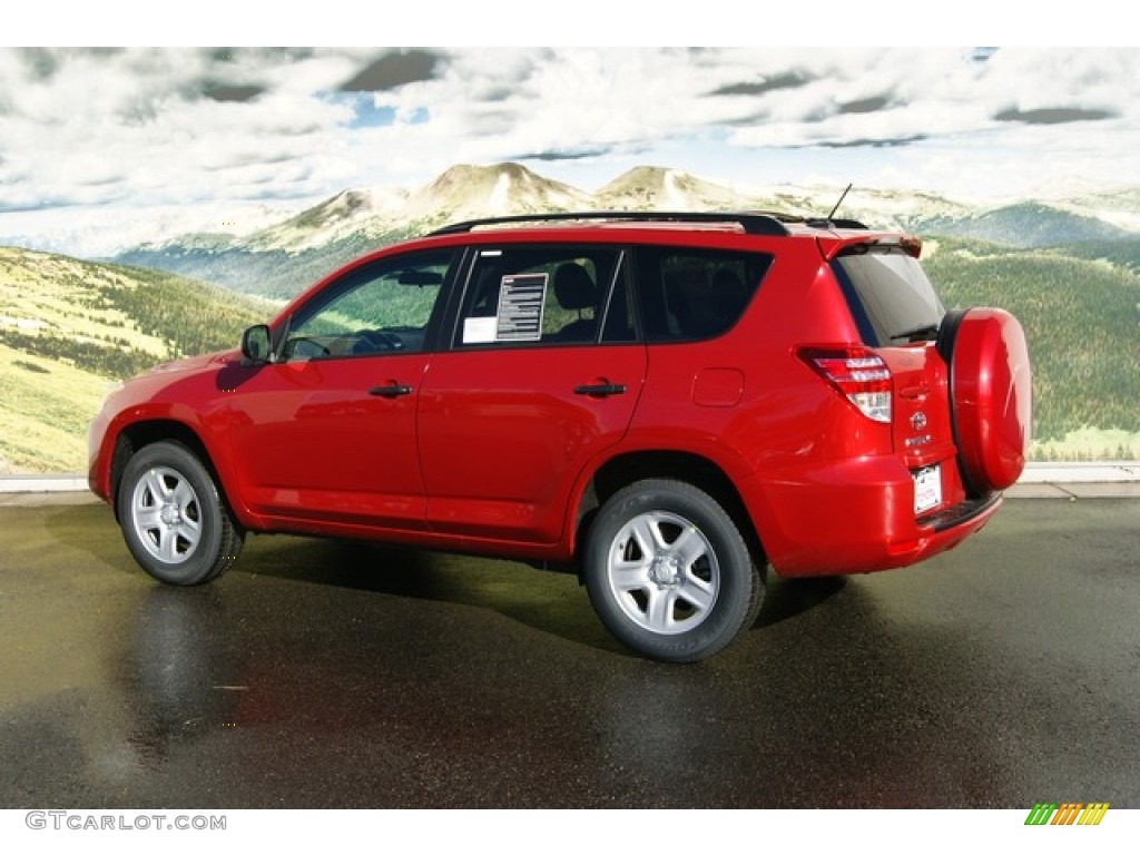 2011 RAV4 I4 4WD - Barcelona Red Metallic / Ash photo #3