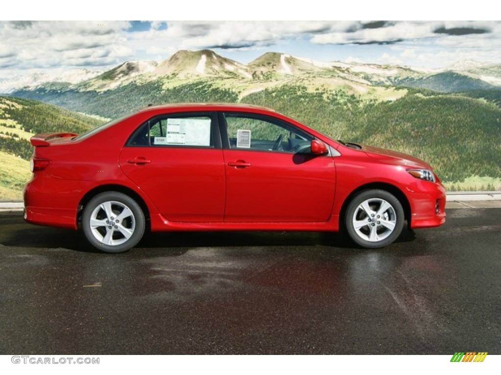 Barcelona Red Metallic 2011 Toyota Corolla S Exterior Photo #55225465