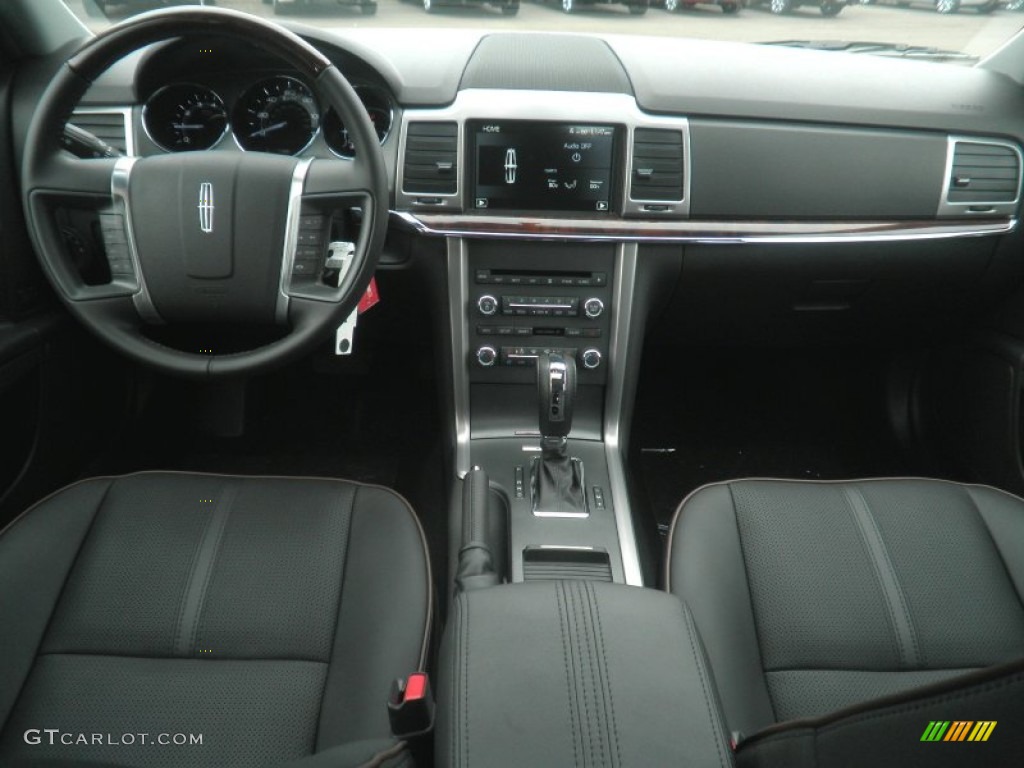 2012 Lincoln MKZ AWD Dark Charcoal Dashboard Photo #55225951