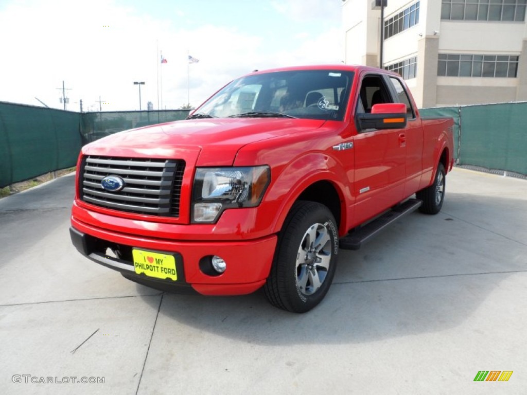 2011 F150 FX2 SuperCab - Race Red / Black photo #7