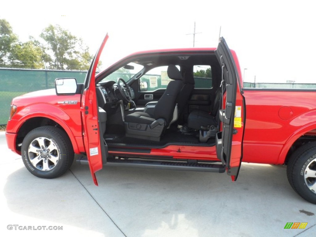 Black Interior 2011 Ford F150 FX2 SuperCab Photo #55226440