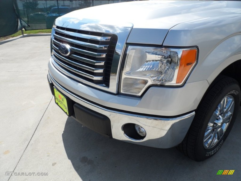 2011 F150 XLT SuperCrew - Ingot Silver Metallic / Steel Gray photo #10