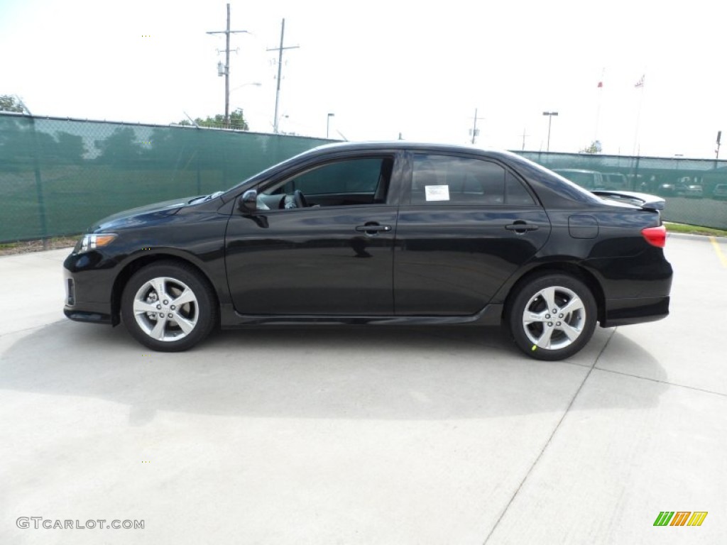 Black Sand Pearl 2011 Toyota Corolla S Exterior Photo #55227988