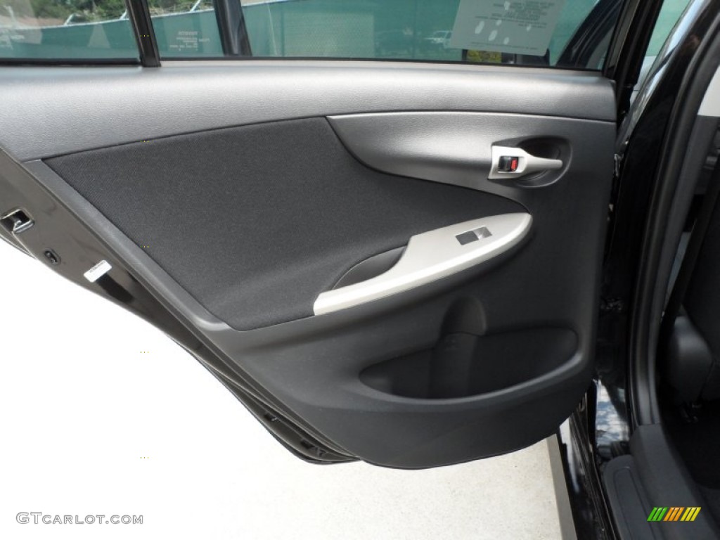 2011 Toyota Corolla S Dark Charcoal Door Panel Photo #55228114