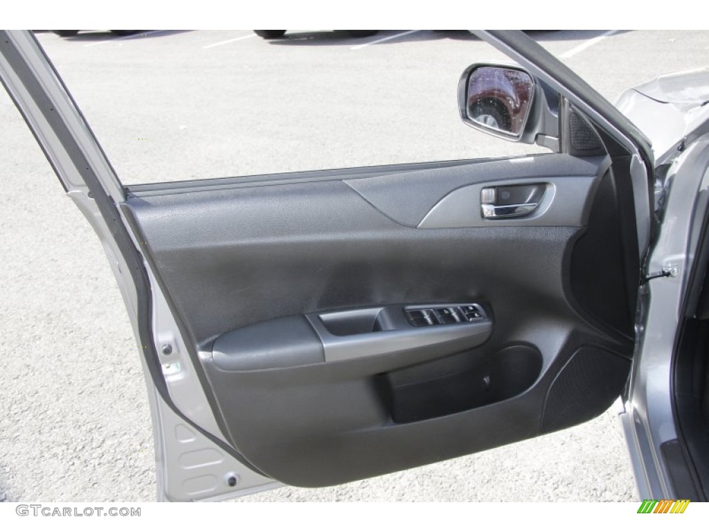 2011 Subaru Impreza Outback Sport Wagon Carbon Black Door Panel Photo #55228291