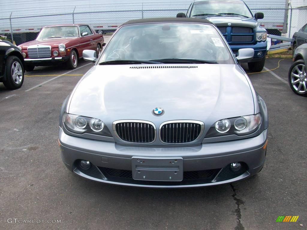 2004 3 Series 330i Convertible - Silver Grey Metallic / Grey photo #2