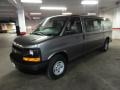Graystone Metallic - Express LS 3500 Extended Passenger Van Photo No. 1