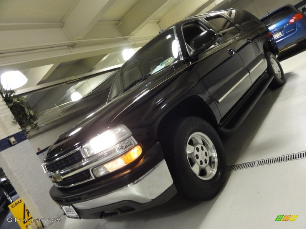 2003 Suburban 1500 LT 4x4 - Black / Tan/Neutral photo #2