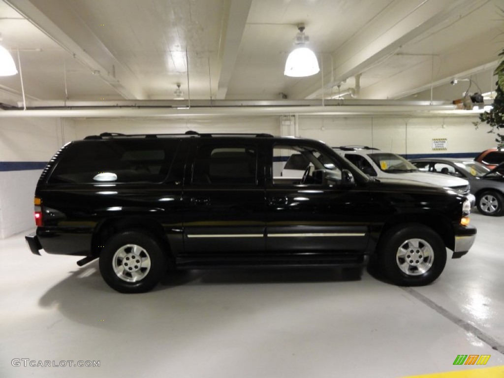 2003 Suburban 1500 LT 4x4 - Black / Tan/Neutral photo #6