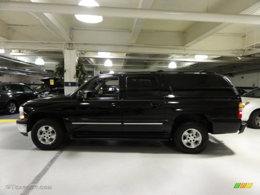 2003 Suburban 1500 LT 4x4 - Black / Tan/Neutral photo #10