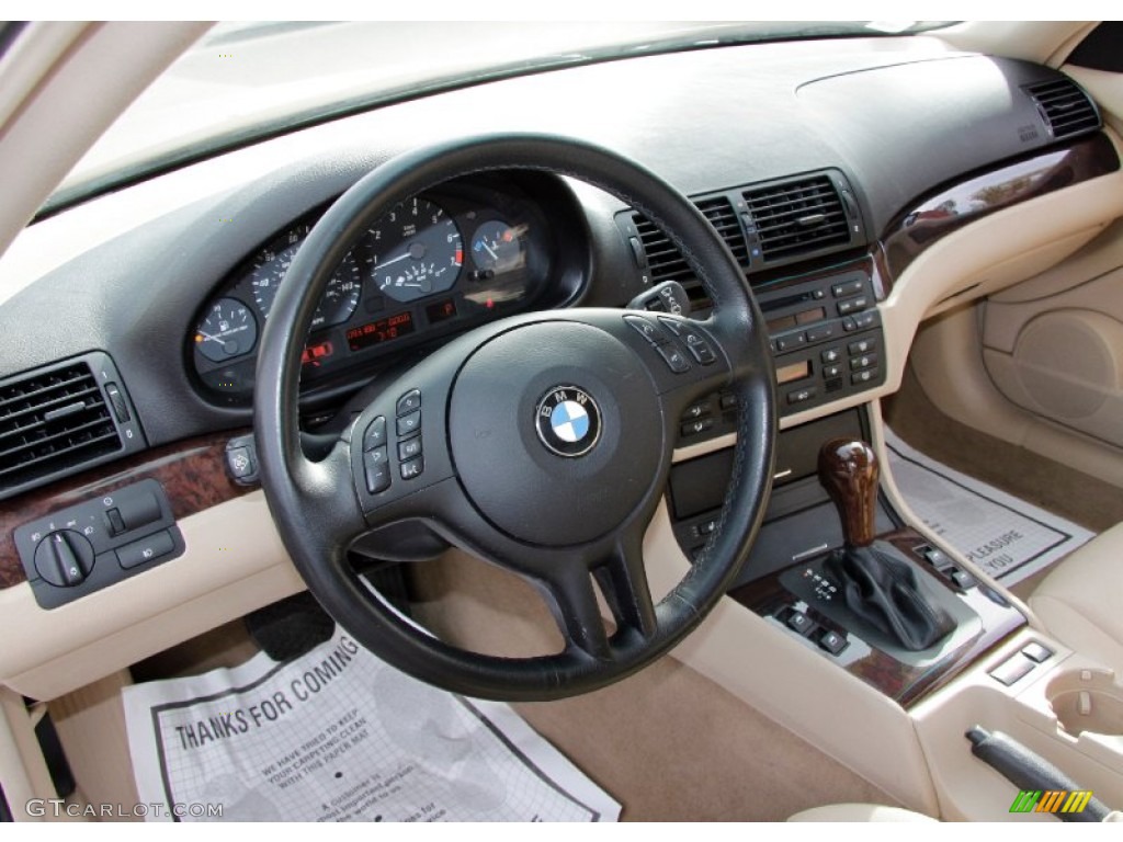 2004 3 Series 325i Coupe - Steel Blue Metallic / Sand photo #12