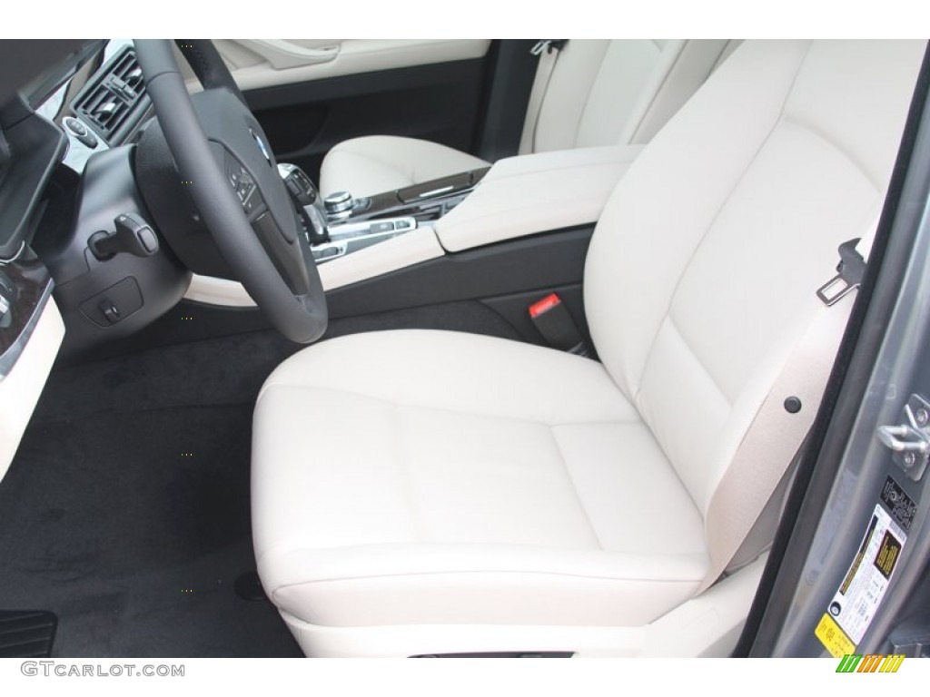 Oyster/Black Interior 2012 BMW 5 Series 528i Sedan Photo #55230232