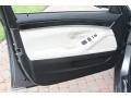 Oyster/Black 2012 BMW 5 Series 528i Sedan Door Panel