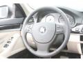 Oyster/Black Steering Wheel Photo for 2012 BMW 5 Series #55230399