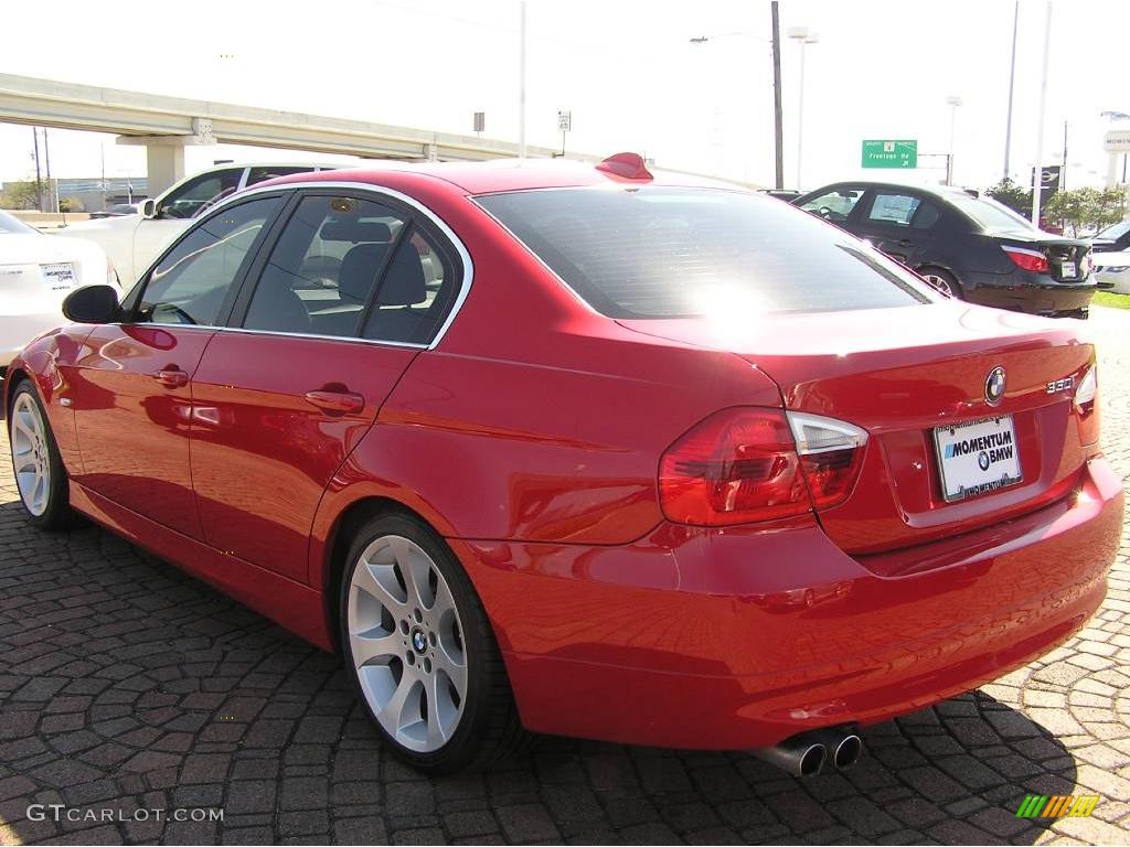 2006 3 Series 330i Sedan - Imola Red / Black photo #11