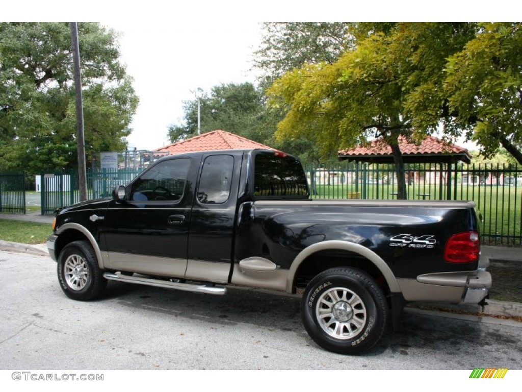 2003 F150 King Ranch SuperCab 4x4 - Black / Castano Brown Leather photo #5