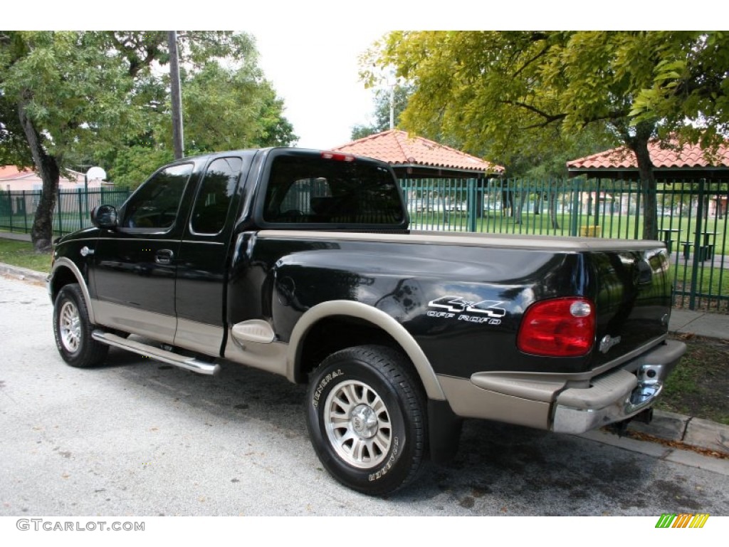 2003 F150 King Ranch SuperCab 4x4 - Black / Castano Brown Leather photo #6