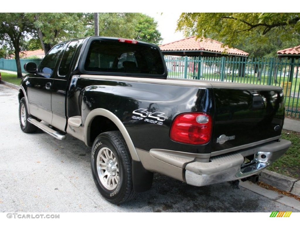 2003 F150 King Ranch SuperCab 4x4 - Black / Castano Brown Leather photo #7