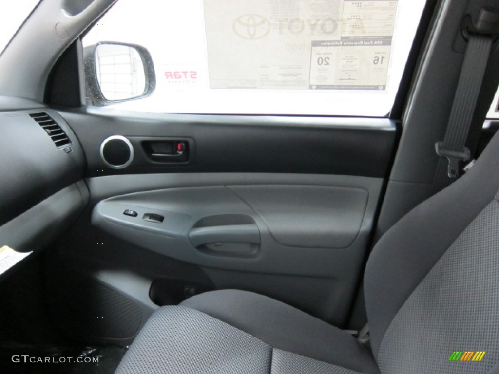 2011 Tacoma V6 TRD Double Cab 4x4 - Black / Graphite Gray photo #14