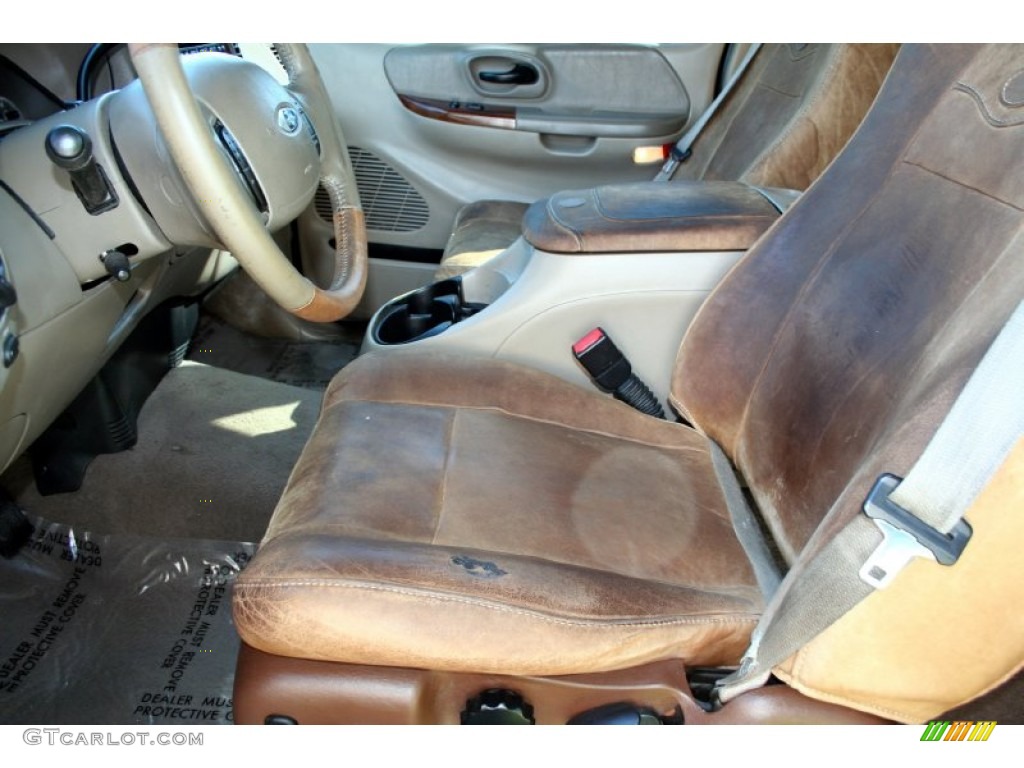 2003 F150 King Ranch SuperCab 4x4 - Black / Castano Brown Leather photo #39