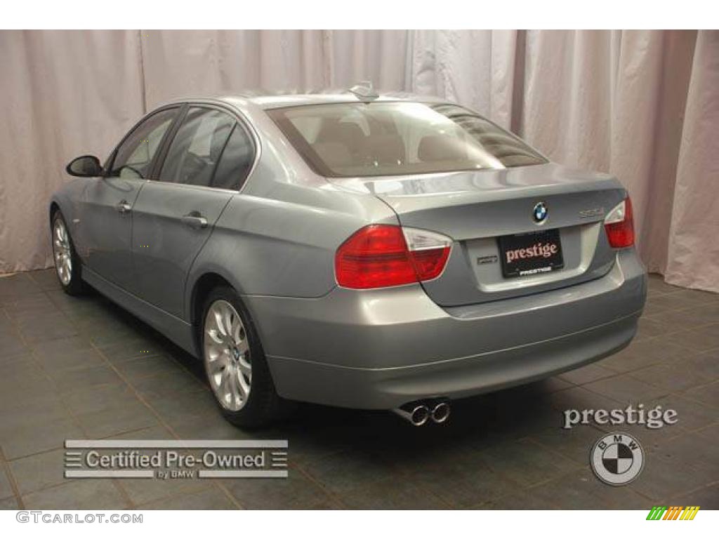 2006 3 Series 330i Sedan - Quartz Blue Metallic / Black photo #3