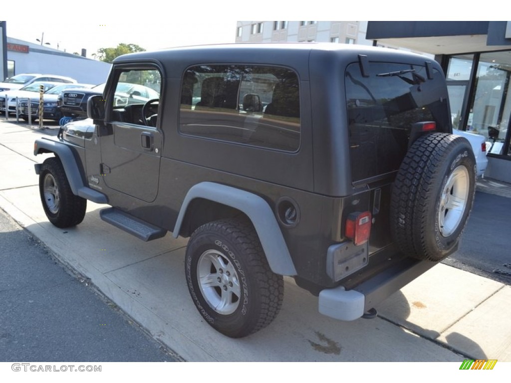 2004 Wrangler Unlimited 4x4 - Black / Dark Slate Gray photo #3