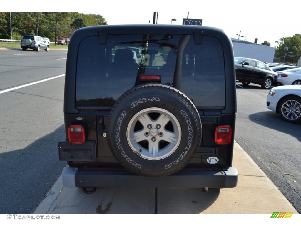 2004 Wrangler Unlimited 4x4 - Black / Dark Slate Gray photo #4