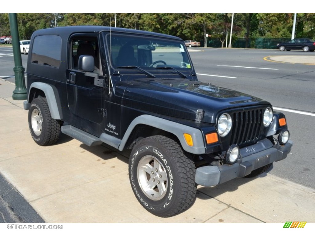 2004 Wrangler Unlimited 4x4 - Black / Dark Slate Gray photo #6