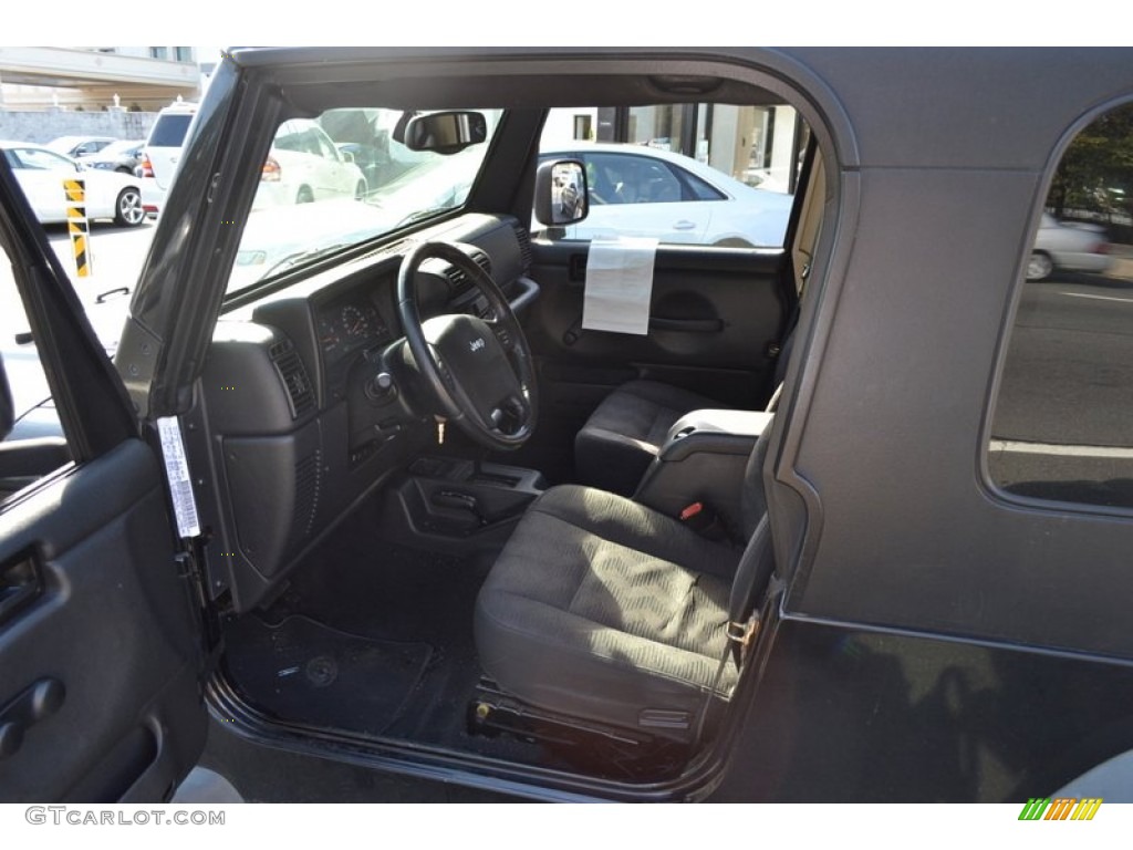 2004 Wrangler Unlimited 4x4 - Black / Dark Slate Gray photo #9