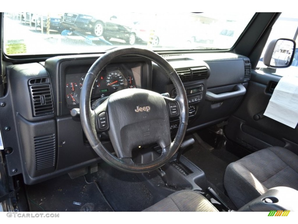 2004 Wrangler Unlimited 4x4 - Black / Dark Slate Gray photo #10
