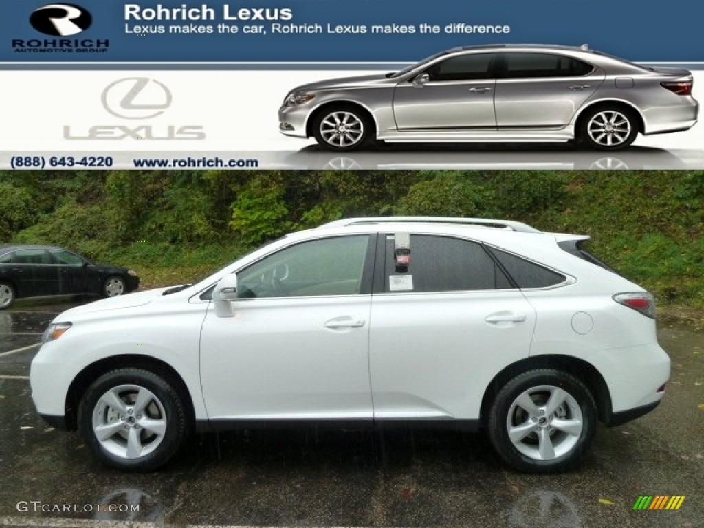 2012 RX 350 AWD - Starfire White Pearl / Parchment photo #1