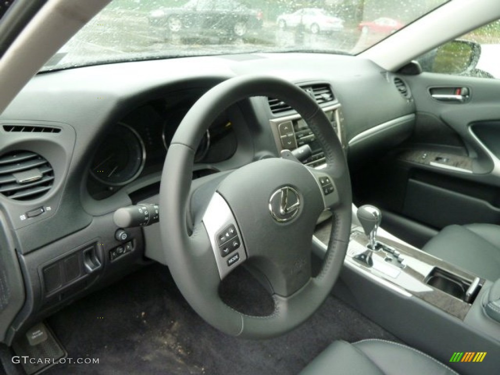 Black Interior 2011 Lexus IS 250 AWD Photo #55233220