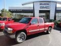 2000 Victory Red Chevrolet Silverado 1500 LS Extended Cab 4x4  photo #1