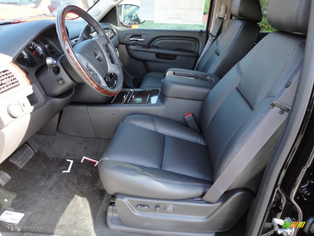 Ebony Interior 2012 GMC Yukon Denali AWD Photo #55233502