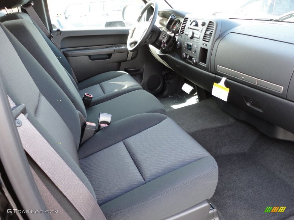 Ebony Interior 2012 GMC Sierra 1500 SLE Extended Cab 4x4 Photo #55233886