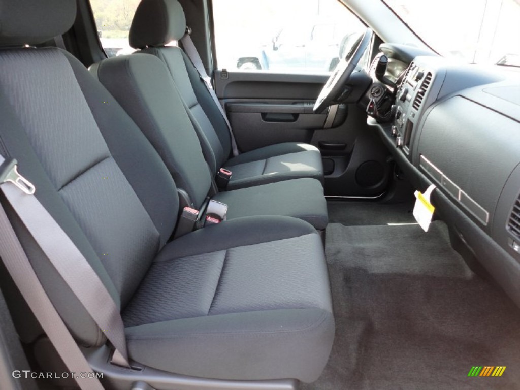 Ebony Interior 2012 GMC Sierra 1500 SLE Extended Cab 4x4 Photo #55233946