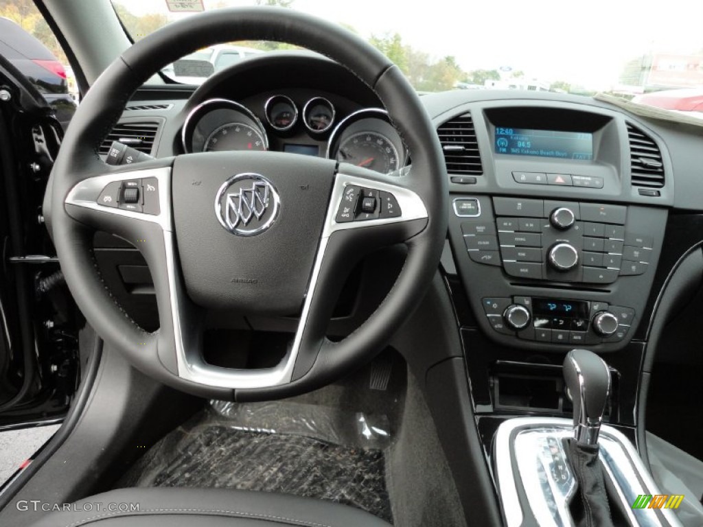 2012 Buick Regal Turbo Ebony Dashboard Photo #55234351