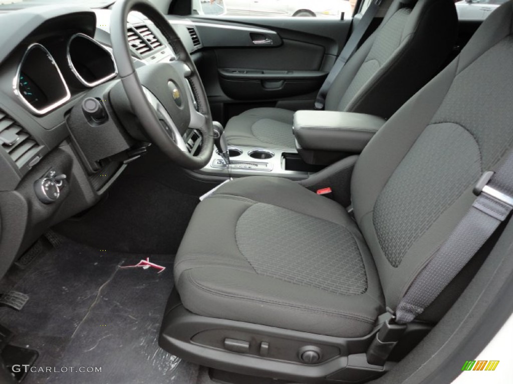 Ebony Interior 2012 Chevrolet Traverse LT AWD Photo #55234525