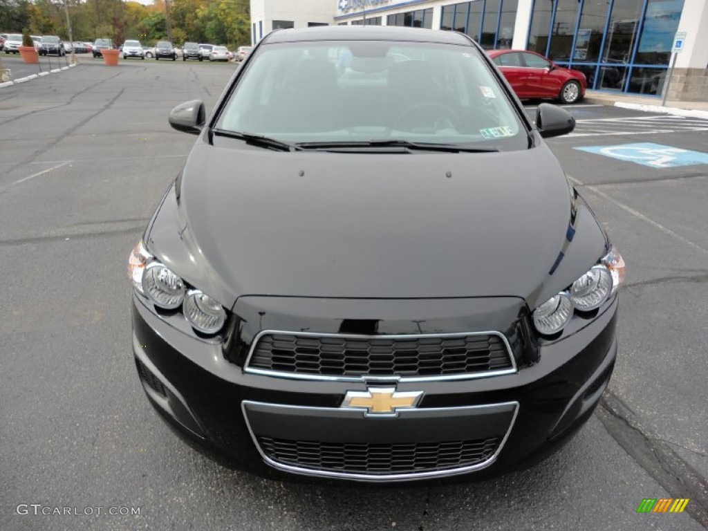 2012 Sonic LT Sedan - Black / Jet Black/Dark Titanium photo #2