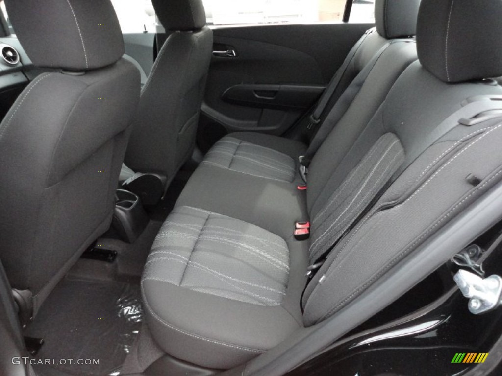 Jet Black/Dark Titanium Interior 2012 Chevrolet Sonic LT Sedan Photo #55235257