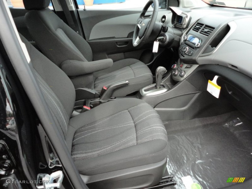 Jet Black/Dark Titanium Interior 2012 Chevrolet Sonic LT Sedan Photo #55235266