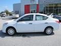 2012 Fresh Powder White Nissan Versa 1.6 S Sedan  photo #2