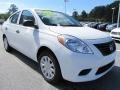 2012 Fresh Powder White Nissan Versa 1.6 S Sedan  photo #7