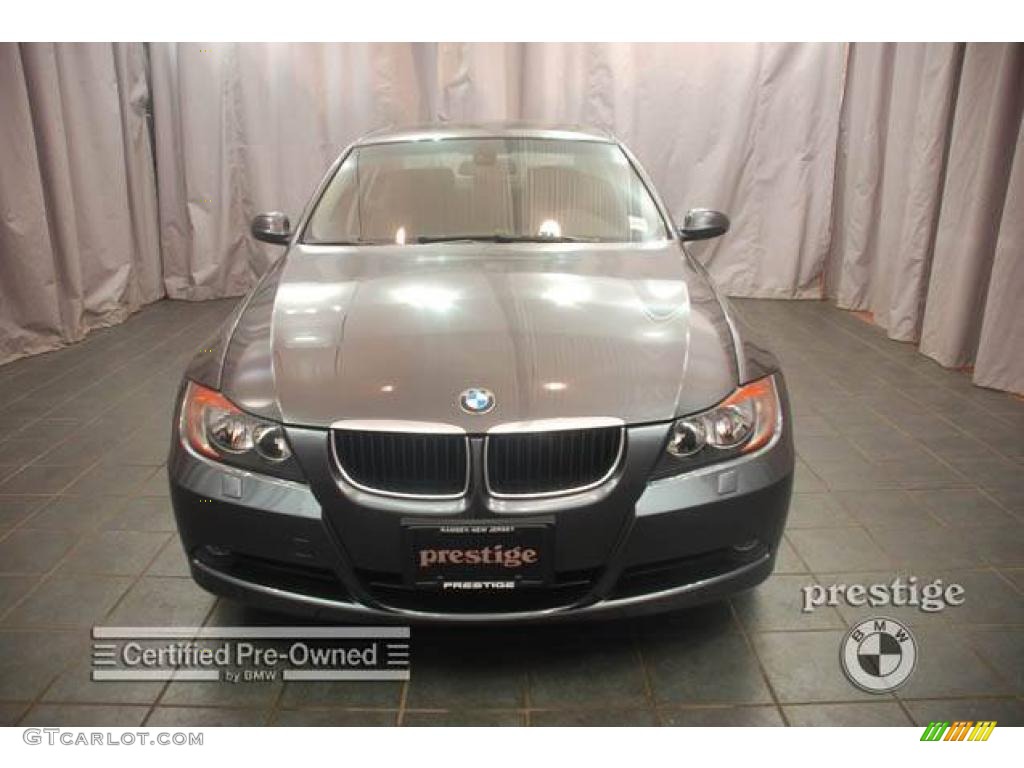 2007 3 Series 328xi Sedan - Sparkling Graphite Metallic / Black photo #6