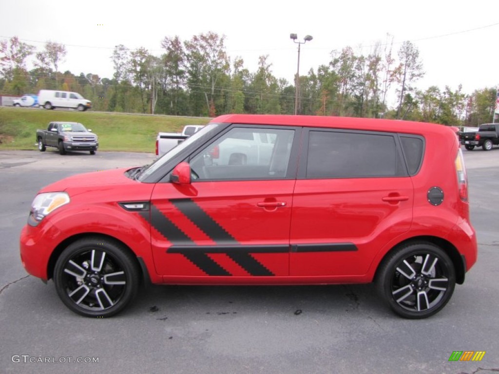 Molten Red 2011 Kia Soul Hamstar Special Edition Exterior Photo #55236727