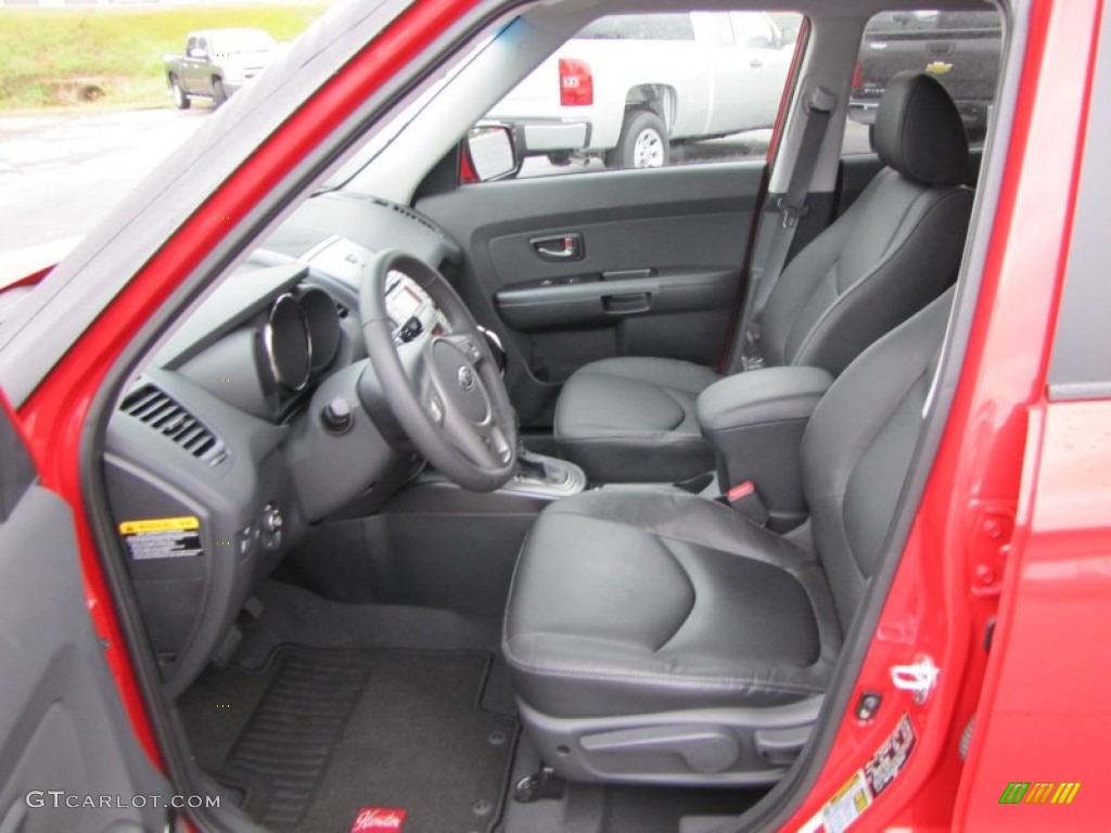 Black Leather Interior 2011 Kia Soul Hamstar Special Edition Photo #55236781