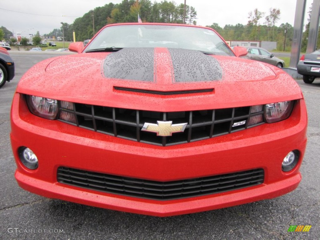 2012 Camaro SS Convertible - Victory Red / Black photo #2